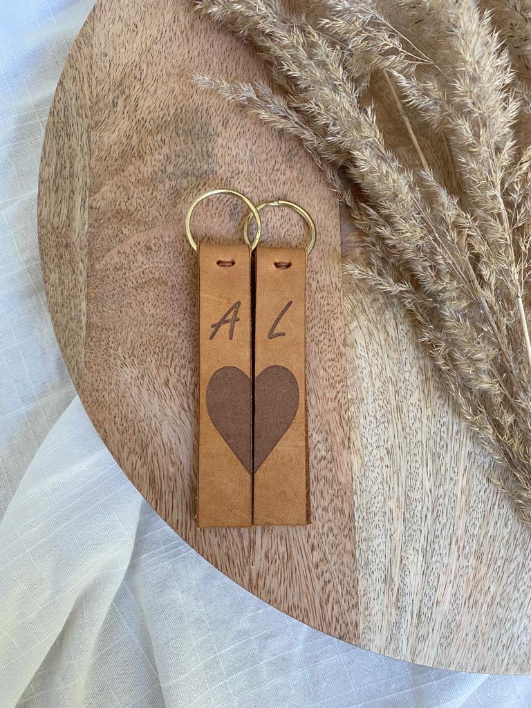 Schlüsselanhänger Herz Paar